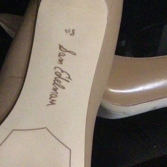 Sam Edelman Women's Leather Tan Pumps 4” Heel size 8 1/2 NEW - Picture 6 of 7